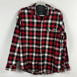 Woolrich Women's Plaid Long Sleeve Button Down Flannel Size L